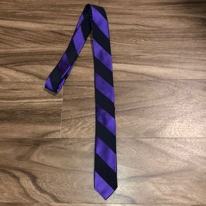 Express striped skinny tie